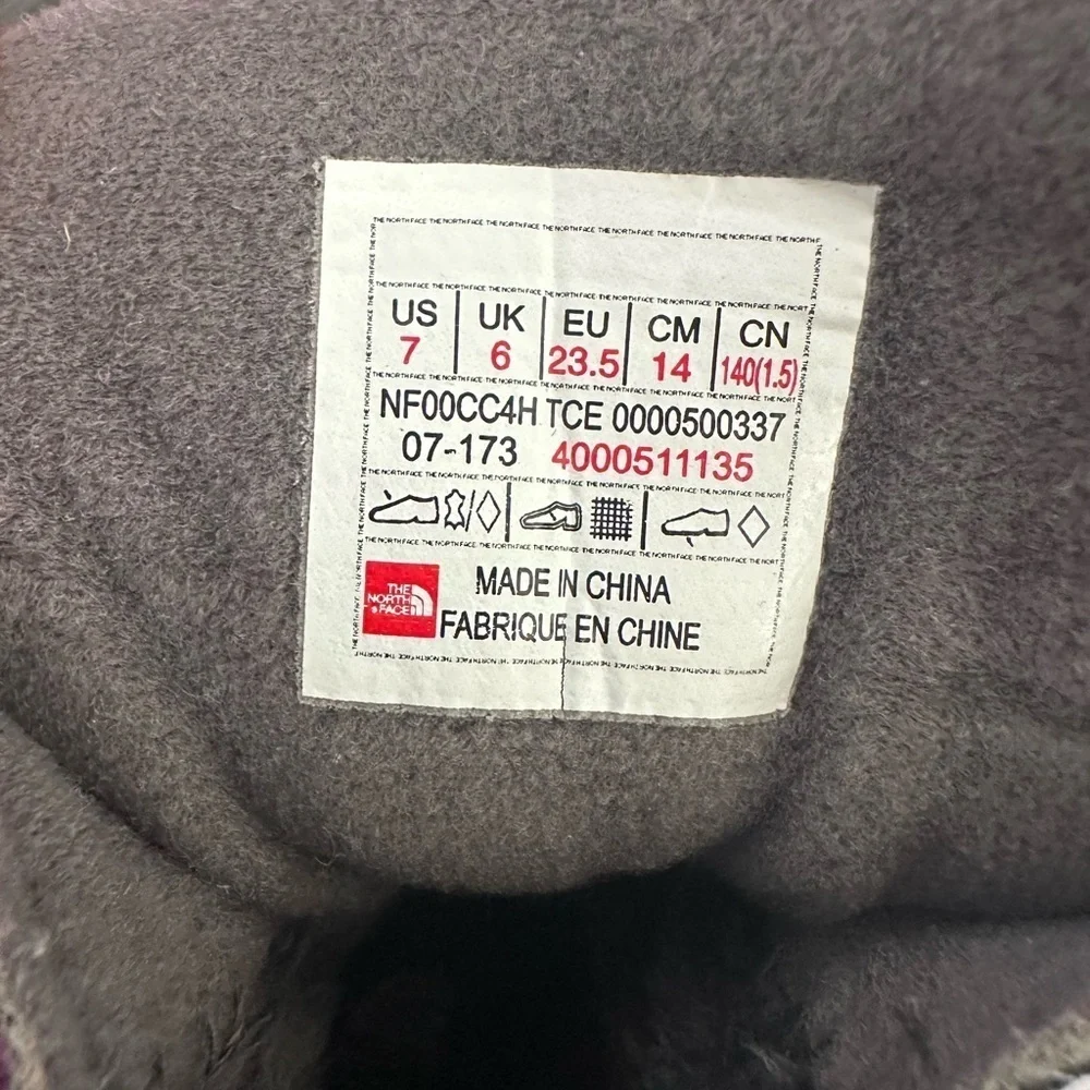 The North Face Purple/Gray Waterproof Girl Boots (SH85)